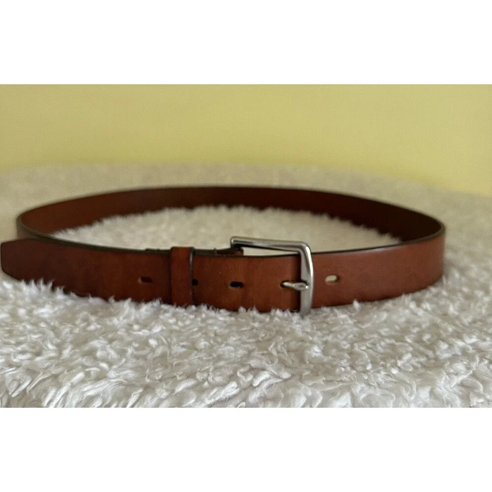 BANANA REPUBLIC Mens Belt Size 36 Cowhide Italian Leather Belt Brown